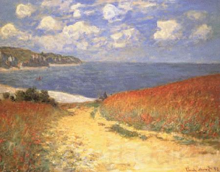 Claude Monet Path in the Wheat Fields at Pourville